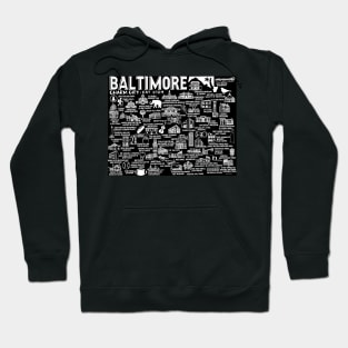 Baltimore Map Hoodie